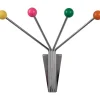 Present Time Garderoben<Wandgarderobe "Neptune" in Silber/ Bunt - (B)21 x (H)11,5 cm