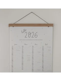 Eulenschnitt Büro- & Schulbedarf<Wandkalender "2026" in Weiß - DIN A2
