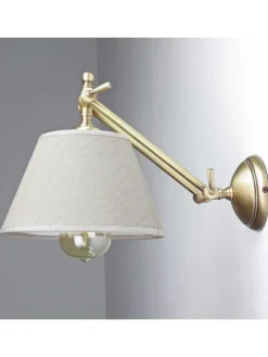 Licht-Erlebnisse Wandleuchten<Wandlampe (B)20 x (H)15 cm in Bronze hell glänzend Beige