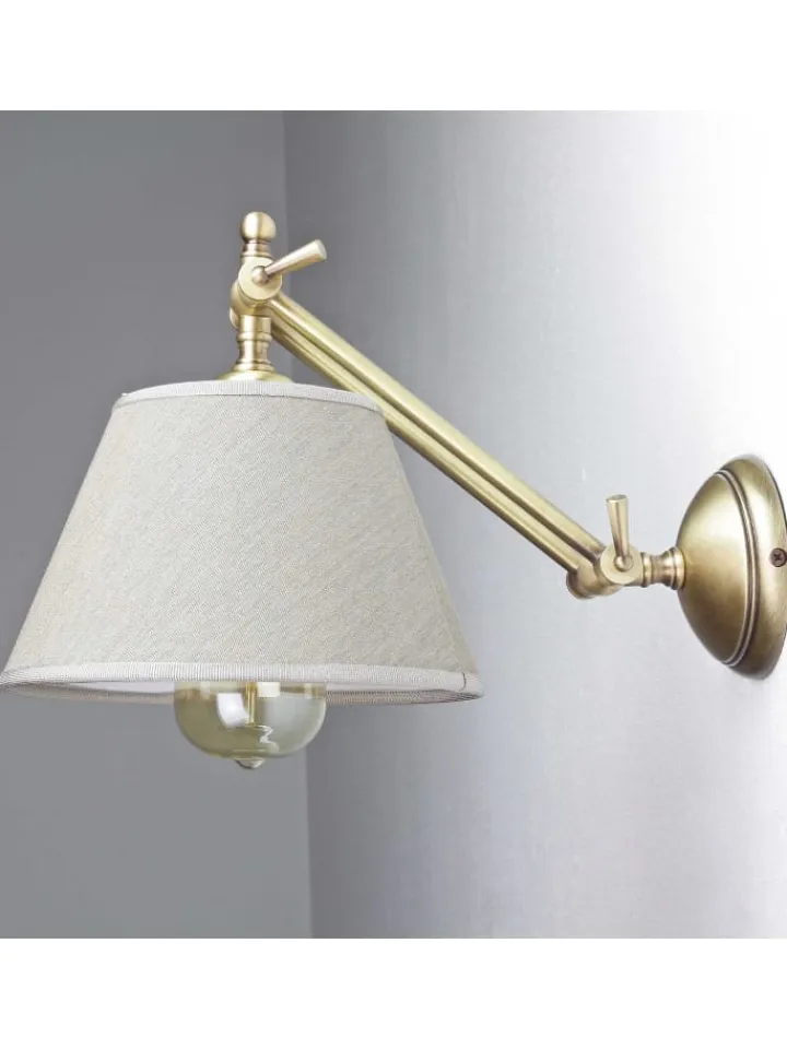 Licht-Erlebnisse Wandleuchten<Wandlampe (B)20 x (H)15 cm in Bronze hell glänzend Beige
