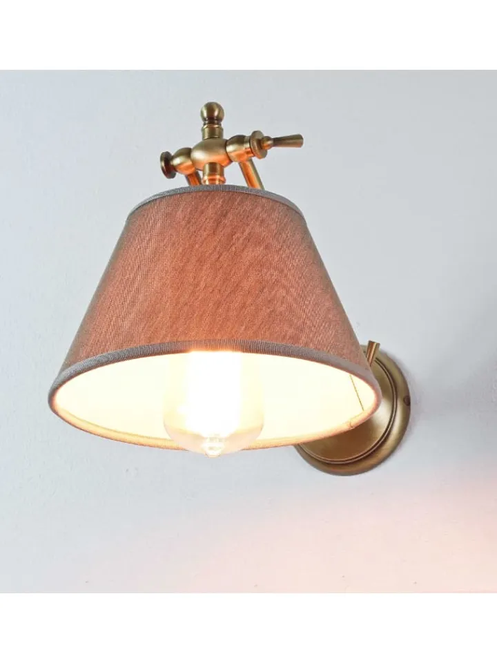 Licht-Erlebnisse Wandleuchten<Wandlampe (B)20 x (H)15 cm in Bronze hell glänzend Beige