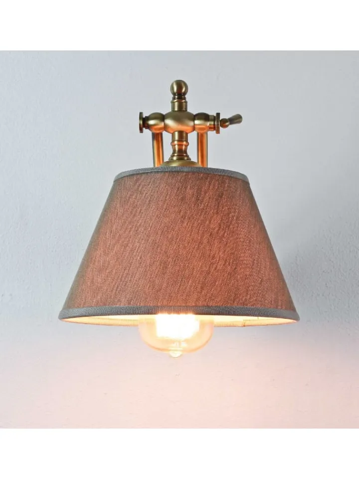 Licht-Erlebnisse Wandleuchten<Wandlampe (B)20 x (H)15 cm in Bronze hell glänzend Beige