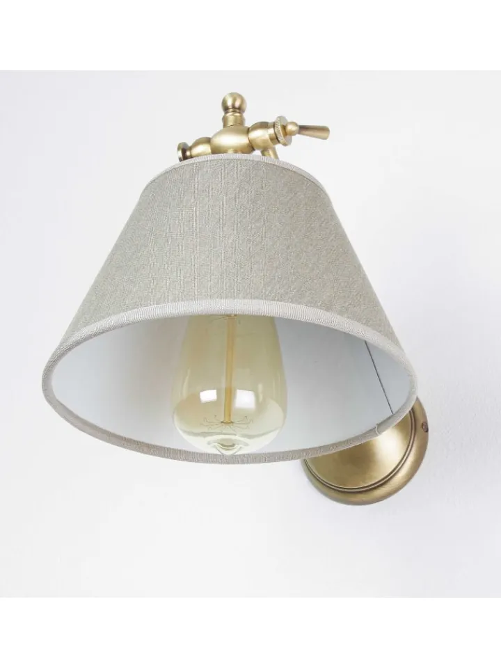 Licht-Erlebnisse Wandleuchten<Wandlampe (B)20 x (H)15 cm in Bronze hell glänzend Beige