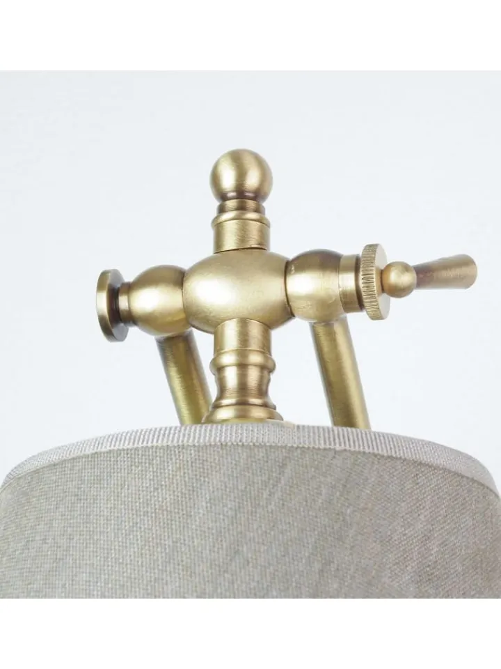 Licht-Erlebnisse Wandleuchten<Wandlampe (B)20 x (H)15 cm in Bronze hell glänzend Beige