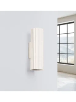 Licht-Erlebnisse Wandleuchten<Wandlampe (B)6.5 x (H)20 cm in Creme