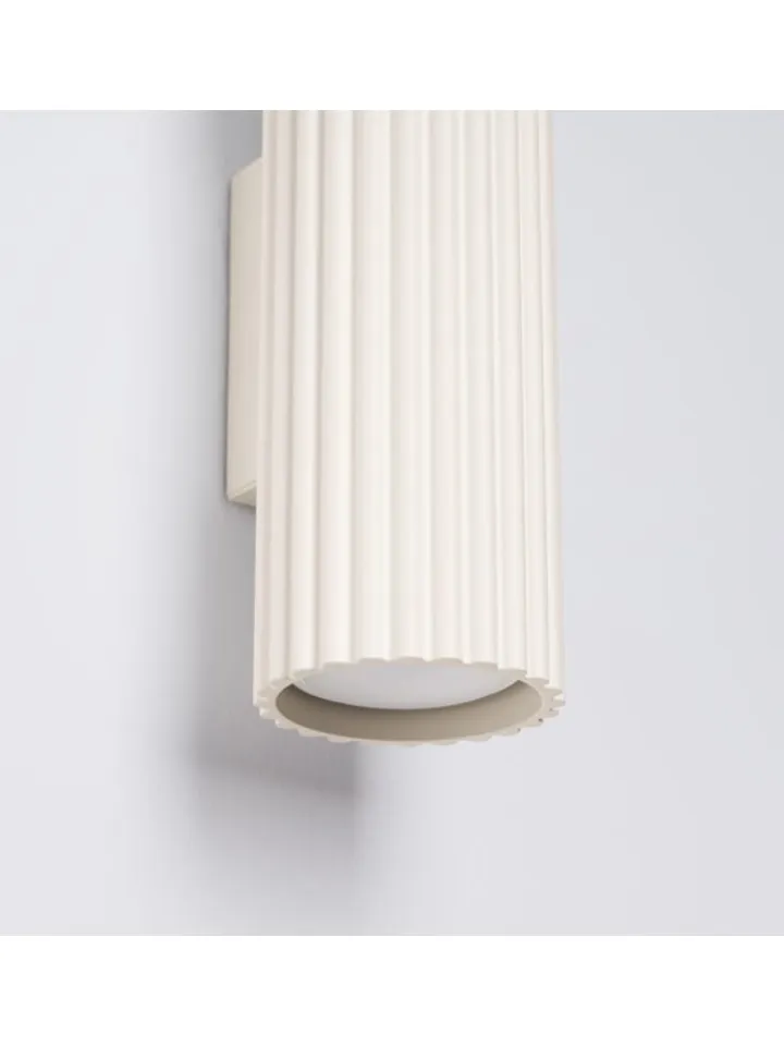 Licht-Erlebnisse Wandleuchten<Wandlampe (B)6.5 x (H)20 cm in Creme