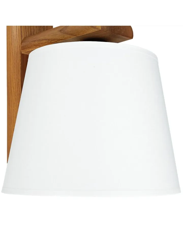 Licht-Erlebnisse Wandleuchten<Wandlampe (B)20 x (H)24.5 cm in Eiche Rustikal Ecru