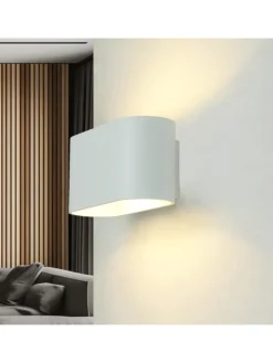 Licht-Erlebnisse Wandleuchten<Wandlampe (B)16 x (H)8 cm in Weiß