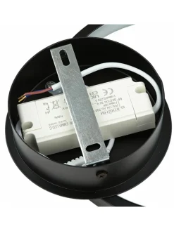 Licht-Erlebnisse Wandleuchten<Wandlampe EEK F (B)19.5 x (H)22.5 cm in Schwarz
