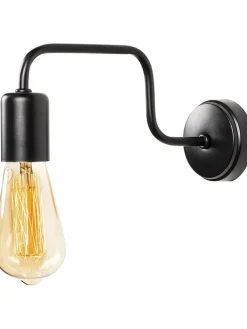 Opviq Wandleuchten<Wandleuchte "Denge" in Schwarz - (B)4 x (H)11 cm