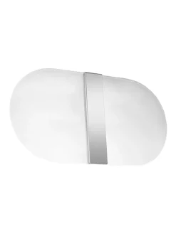 Nice Lamps Wandleuchten<Wandleuchte ELVIRA Chrom Weiß (L)35cm (B)5cm (H)18