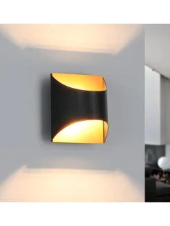 ZMH Wandleuchten<Wandleuchte 1-flammige G9 in schwarzgold Up and Down Design Vintage