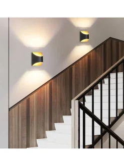 ZMH Wandleuchten<Wandleuchte 1-flammige G9 in schwarzgold Up and Down Design Vintage