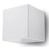 Nice Lamps Wandleuchten<Wandleuchte GEO 1 in Weiß aluminium quadratische Lampe loft 1xG9 LED