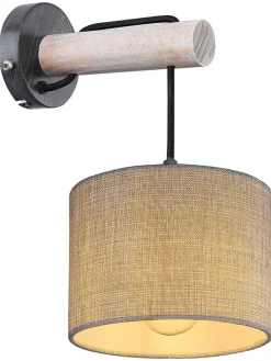 Globo lighting Wandleuchten<Wandleuchte in Beige - (B)18 x (H)33,5 cm