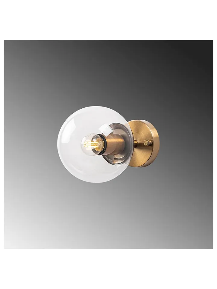 Opviq Wandleuchten<Wandleuchte in Gold - (B)15 x (H)15 cm