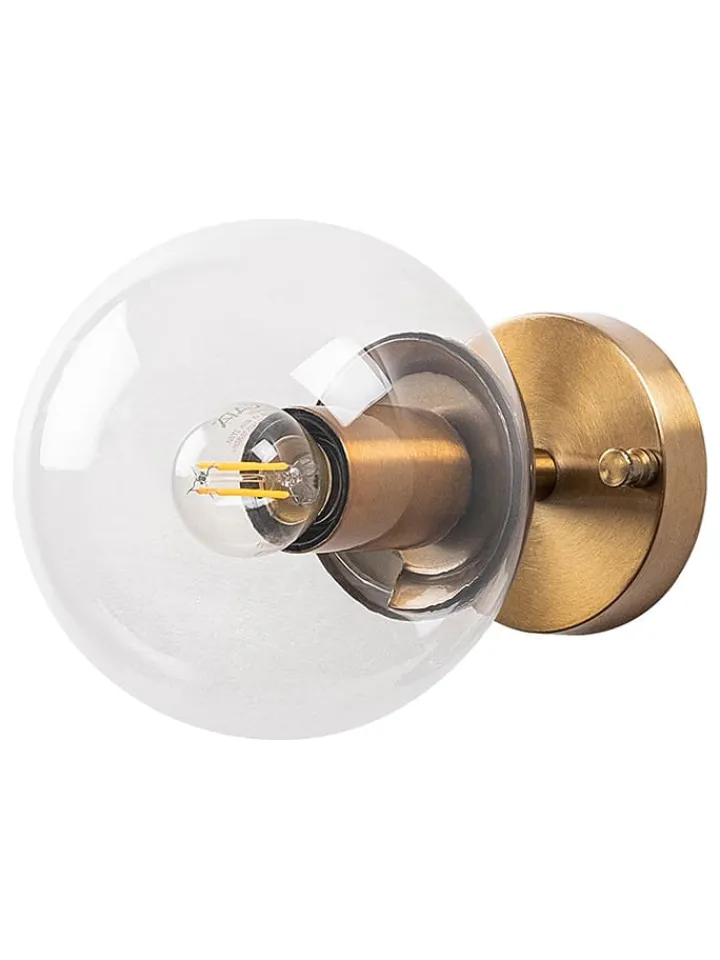 Opviq Wandleuchten<Wandleuchte in Gold - (B)15 x (H)15 cm