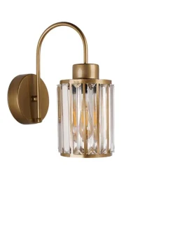 ABERTO DESIGN Wandleuchten<Wandleuchte in Gold - (HB)30 x Ø 12 cm
