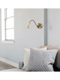 Opviq Wandleuchten<Wandleuchte in Gold - (L)40 cm