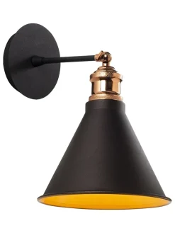 Opviq Wandleuchten<Wandleuchte in Schwarz - (B)20 x (H)29 cm