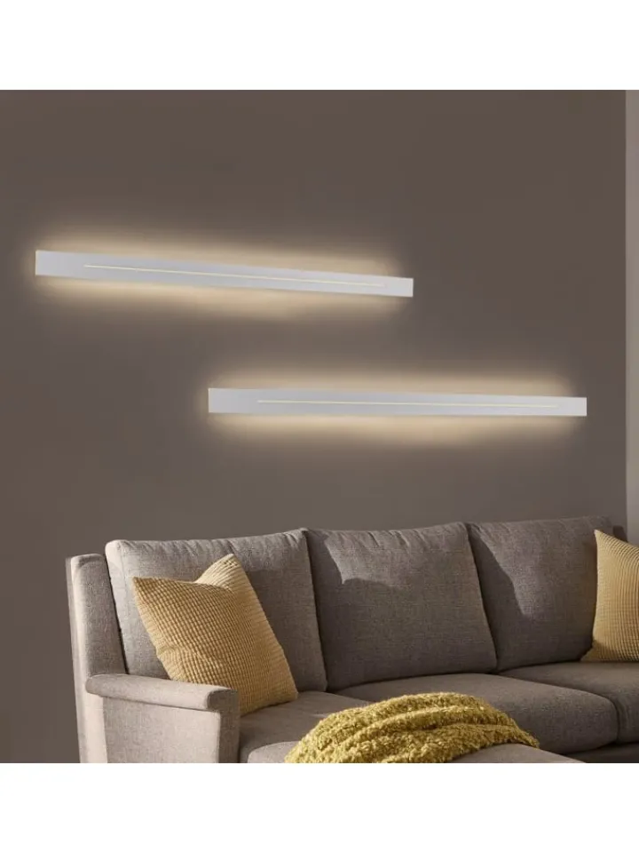 ZMH Wandleuchten<Wandleuchte in weiß L 100cm warmweiß