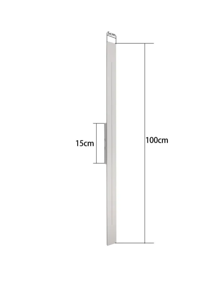 ZMH Wandleuchten<Wandleuchte in weiß L 100cm warmweiß