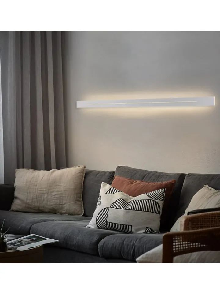 ZMH Wandleuchten<Wandleuchte in weiß L 100cm warmweiß