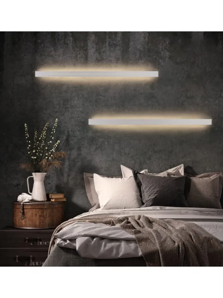 ZMH Wandleuchten<Wandleuchte in weiß L 100cm warmweiß