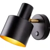 Butlers Wandleuchten<Wandleuchte ISAK in Schwarz