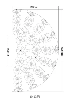 Globo lighting Wandleuchten<Wandleuchte "KATRINA" in gold