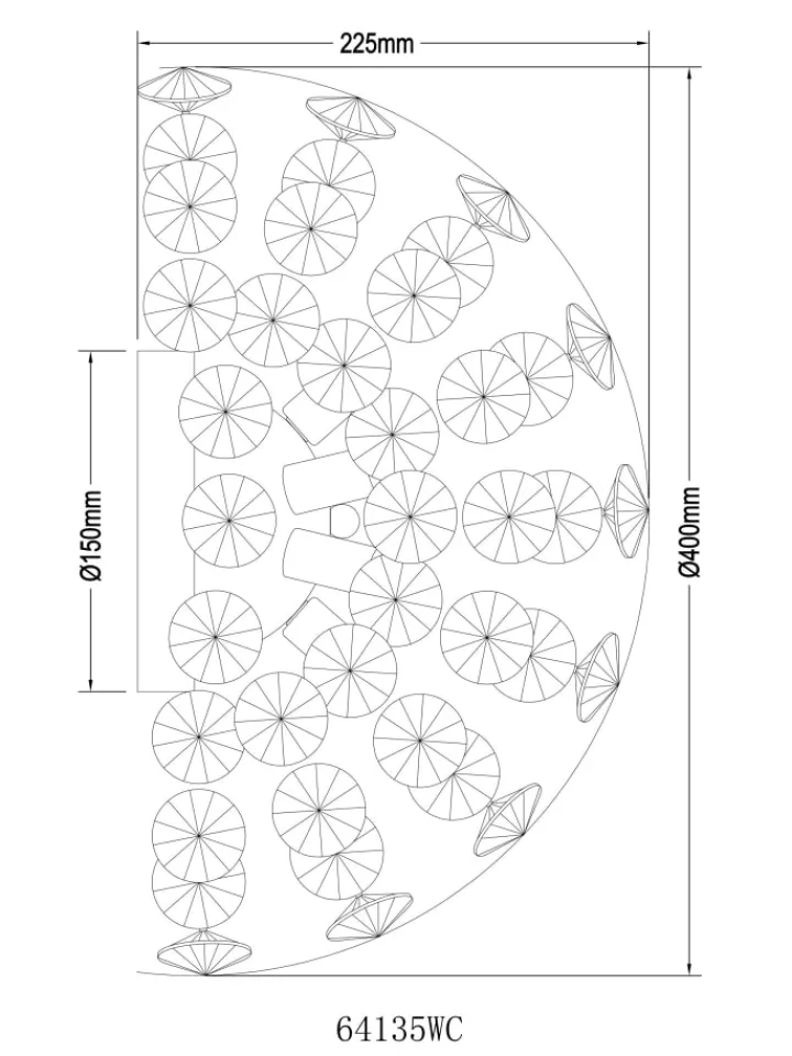 Globo lighting Wandleuchten<Wandleuchte "KATRINA" in silver