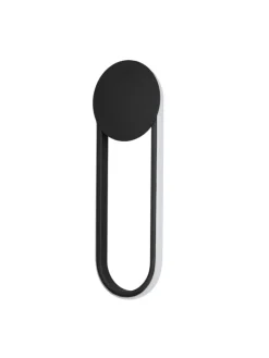 ZMH Wandleuchten<Wandleuchte LED in schwarz 12W Modern 3000K warmweiß Hallampe L 41.5cm