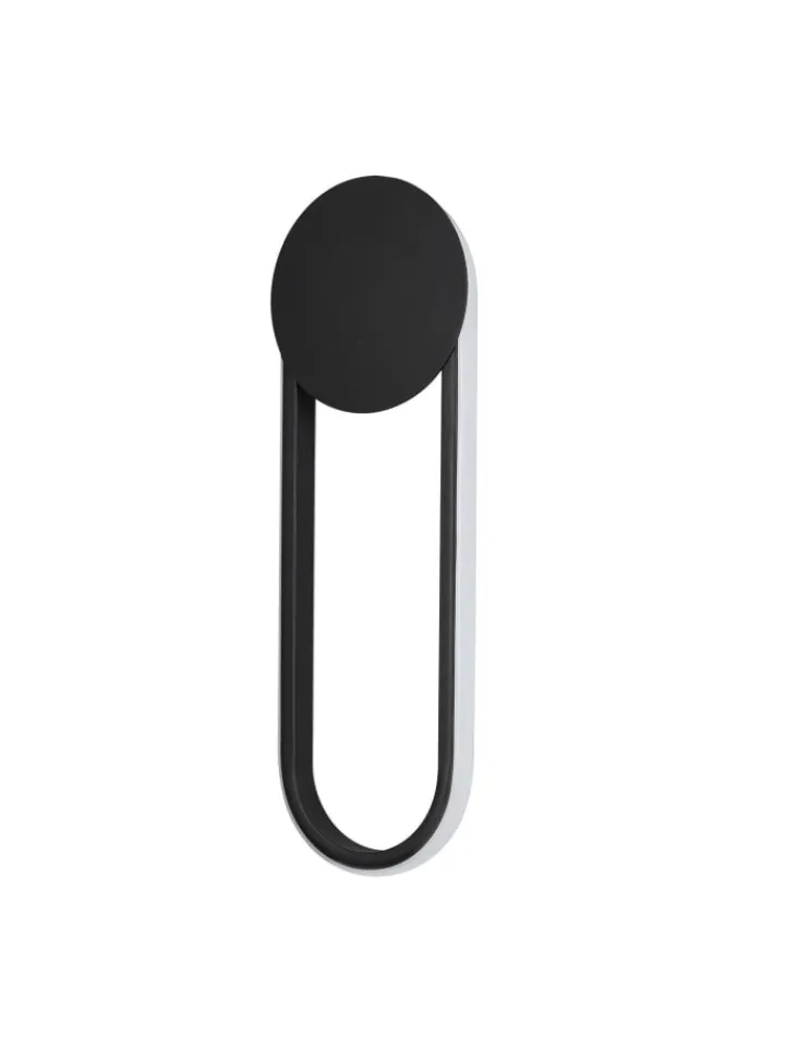 ZMH Wandleuchten<Wandleuchte LED in schwarz 12W Modern 3000K warmweiß Hallampe L 41.5cm
