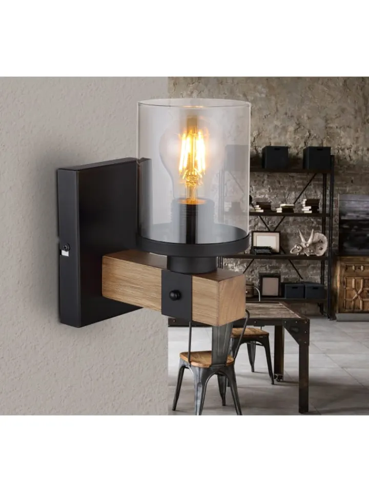 Globo lighting Wandleuchten<Wandleuchte "LILA" in black