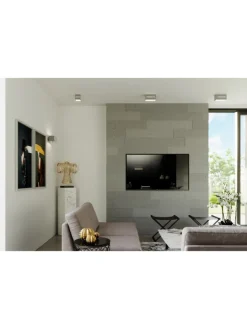 Nice Lamps Wandleuchten<Wandleuchte LORUM 1 in Grau aluminium quadratische moderne Lampe G9