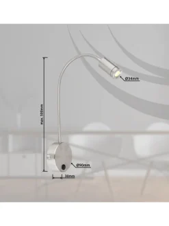 Globo lighting Wandleuchten<Wandleuchte "MILLY" in silver