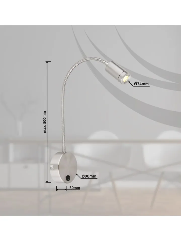 Globo lighting Wandleuchten<Wandleuchte "MILLY" in silver