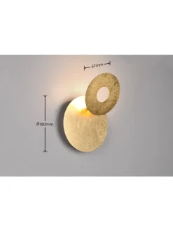 Trio Leuchten Wandleuchten<Wandleuchte MIO in goldfarbig