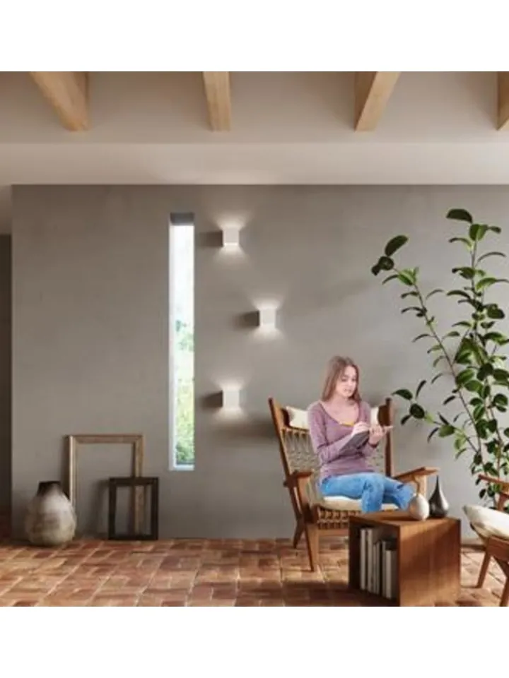 Nice Lamps Wandleuchten<Wandleuchte PINIO in weiss LED IP54 H 140cm