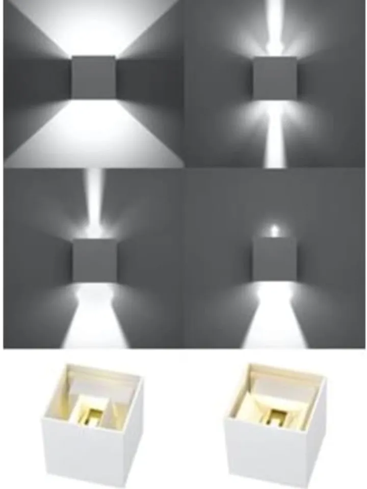 Nice Lamps Wandleuchten<Wandleuchte PINIO in weiss LED IP54 H 140cm