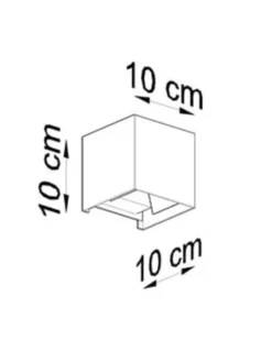Nice Lamps Wandleuchten<Wandleuchte PINIO in weiss LED IP54 H 140cm