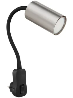 Globo lighting Wandleuchten<Wandleuchte "Robby" in Schwarz/ Silber - (B)32 x (H)43 cm