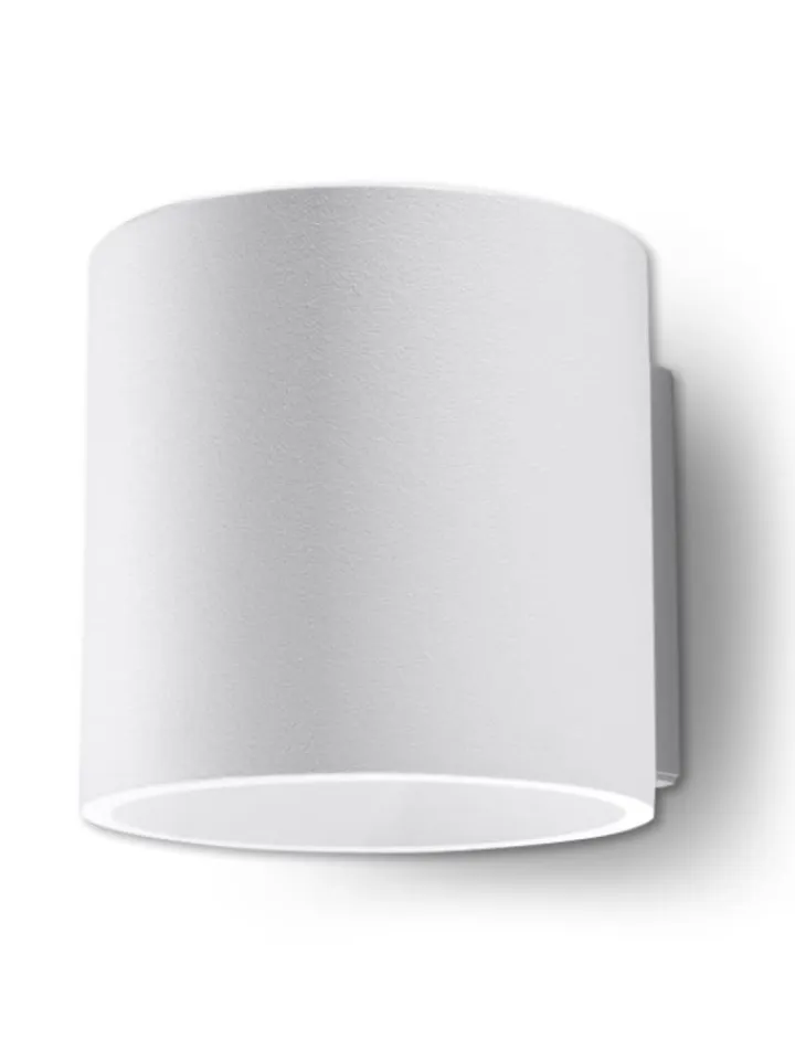Nice Lamps Wandleuchten<Wandleuchte RODA in Weiß aluminium Ø runde Lampe loft G9 LED