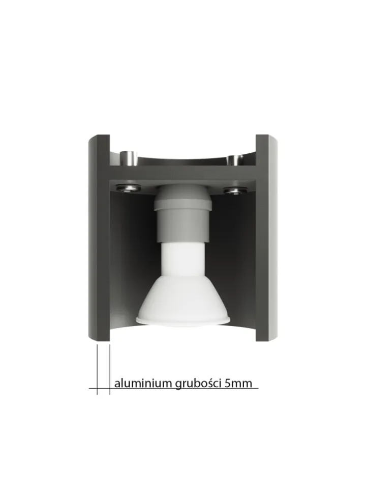 Nice Lamps Wandleuchten<Wandleuchte RODA in Weiß aluminium Ø runde Lampe loft G9 LED