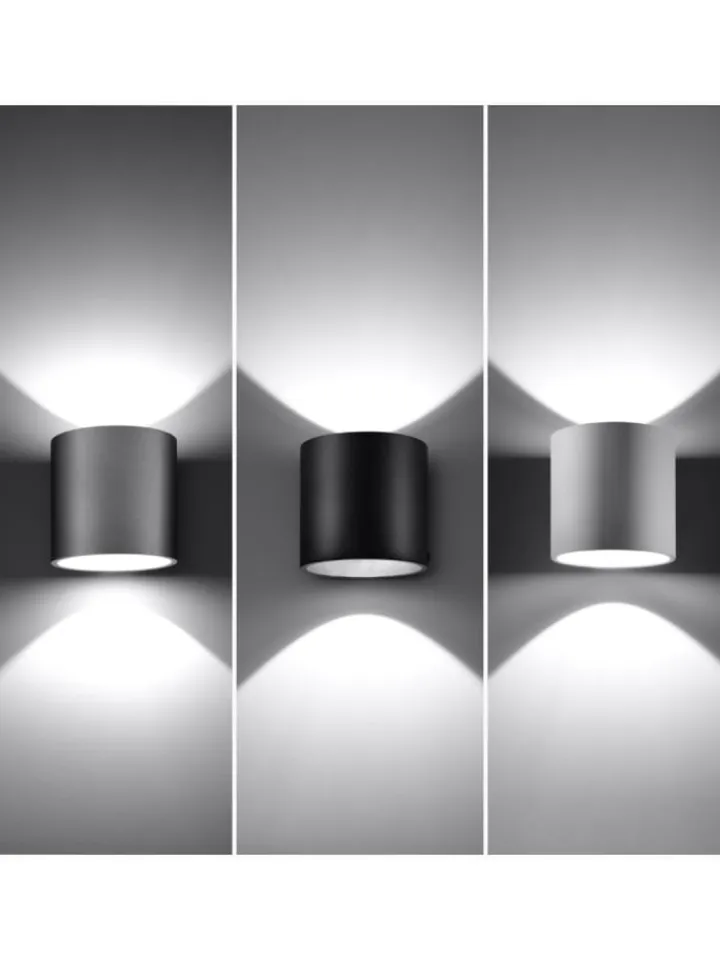 Nice Lamps Wandleuchten<Wandleuchte RODA in Weiß aluminium Ø runde Lampe loft G9 LED