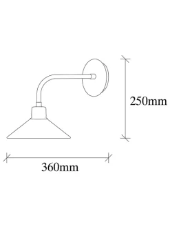 Opviq Wandleuchten<Wandleuchte "Sivani" in Kupfer - (B)24 x (H)25 cm