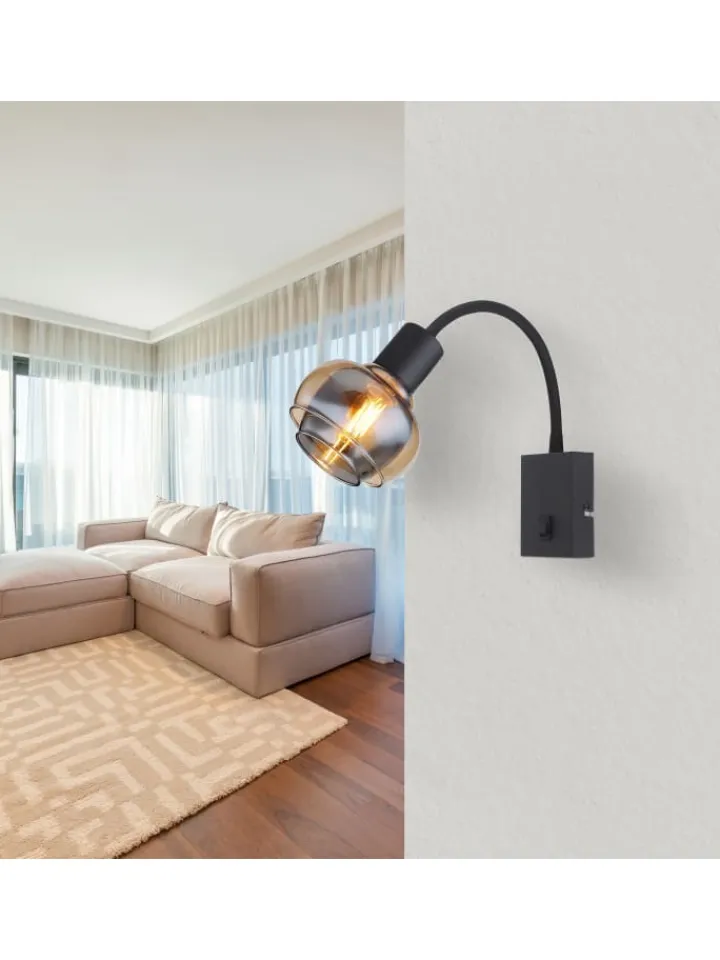 Globo lighting Wandleuchten<Wandleuchte "TOKKI" in black
