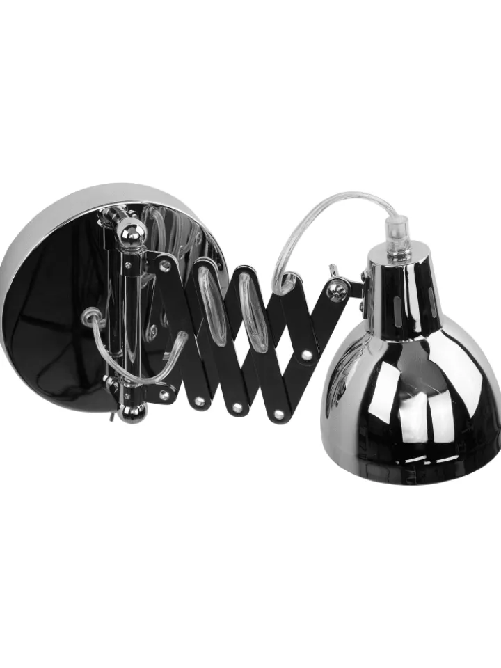 Beliani Wandleuchten<Wandleuchten HARRINGTON in Silber - (W) 11 x (H) 15 x (L) 46 cm
