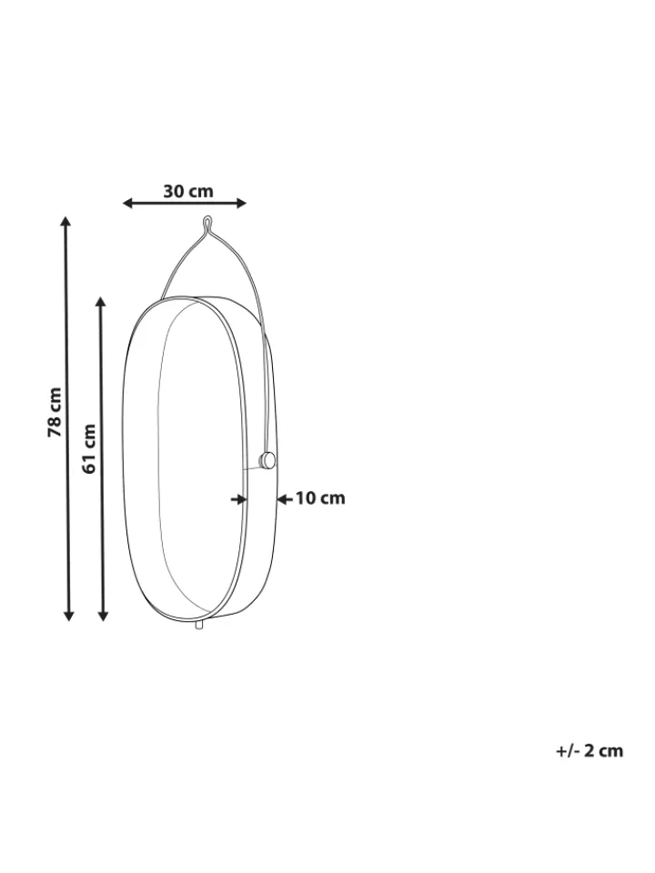 Beliani Wandleuchten<Wandleuchten KUNTHI in Messing - (W) 30 x (H) 78 x (L) 10 cm