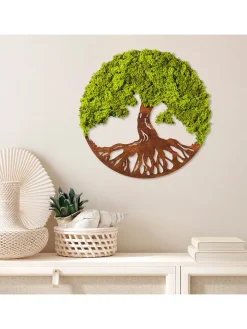 ABERTO DESIGN Wanddekoration<Wandobjekt "Tree of Life 3" - Ø 44 cm